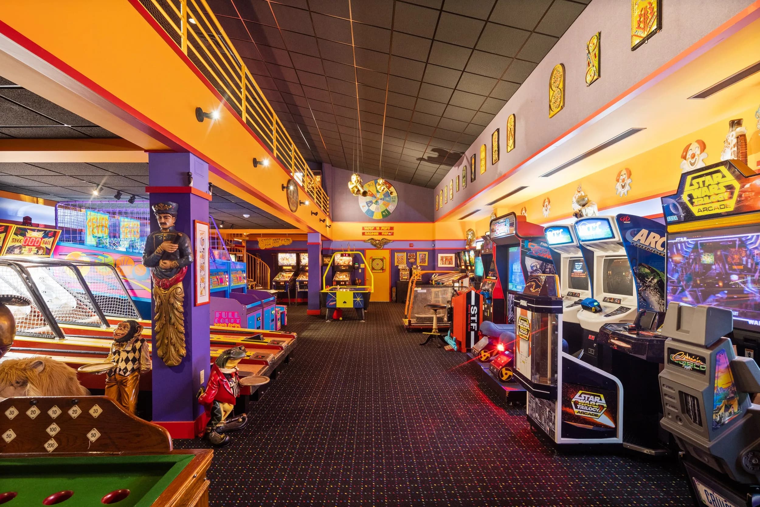 The two-story arcade inside The Spa
